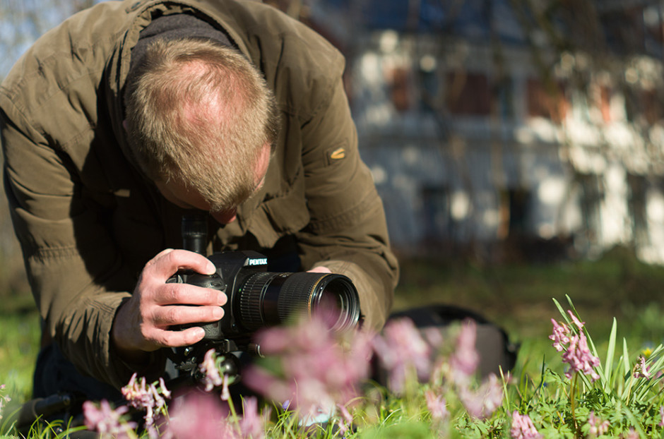 Fotografieren durch den Winkelsucher